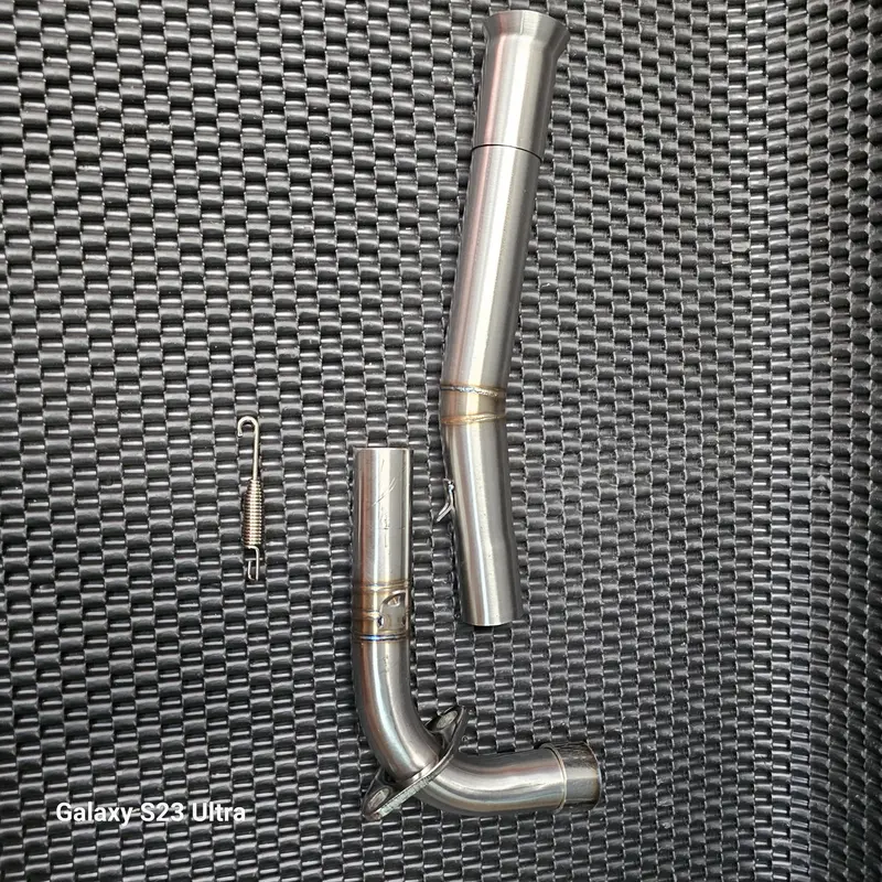Cổ pô inox 304 2khúc form V2 ôm sát như zin , mối hàn titan đủ size dành cho xe máy wav100/110, drem, cub nhập khẩu Thailad Phụ Kiện Phụ Tùng 8