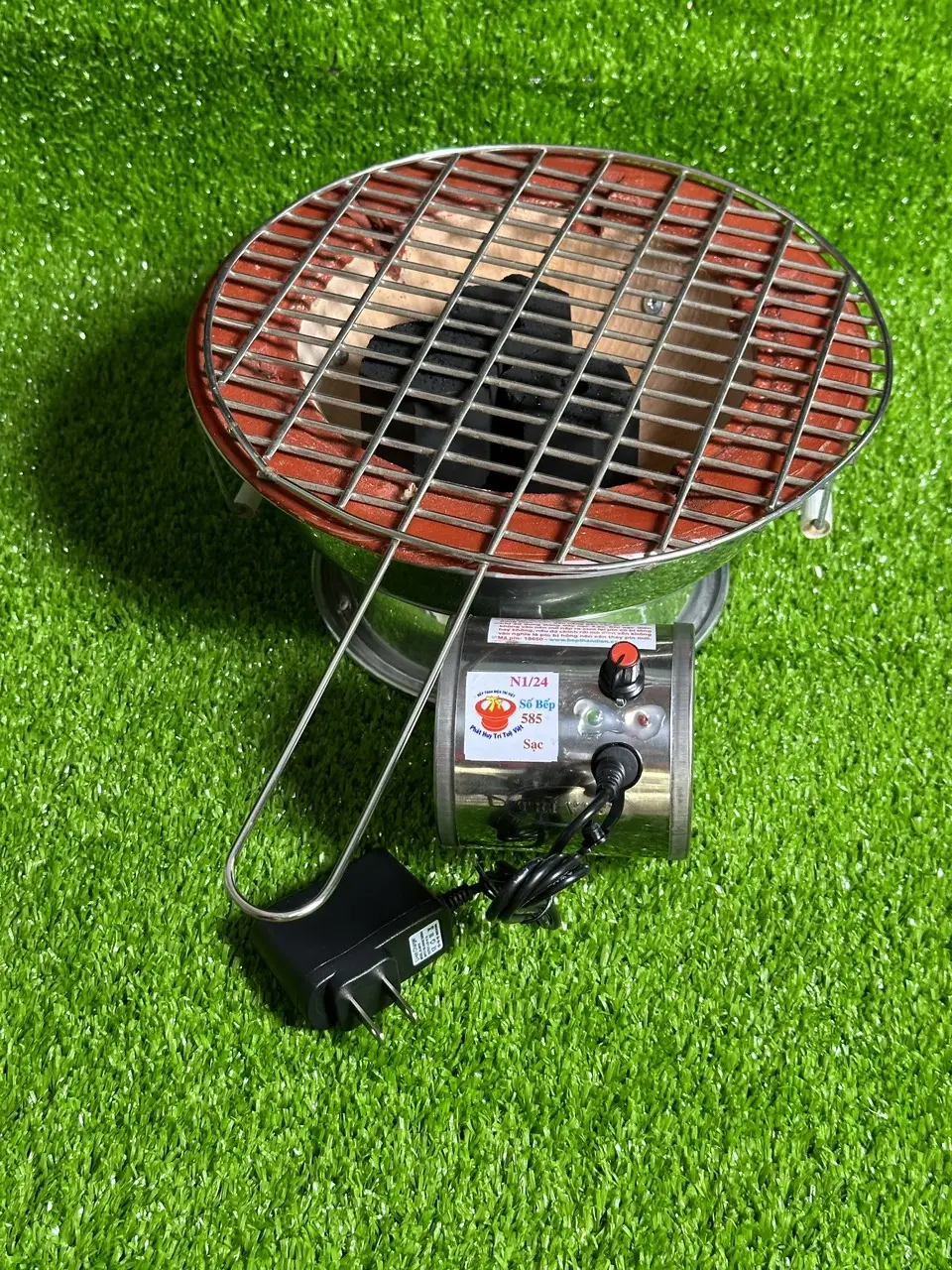 combo bếp than điện 34 + vỉ nướng 35cm dành cho gia đình 7ng trở lên