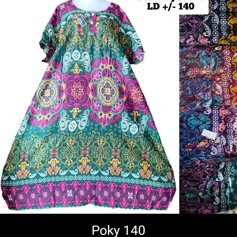 Daster jumbo ld 160 isi 5 Katun busui RANDOM 3