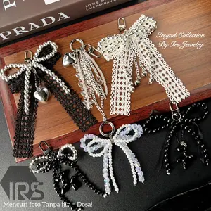 Gantungan Kunci Y2K Ribbon Keychain| Gantungan Y2K for Bag / Hp