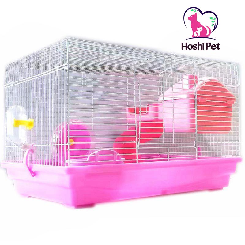 Lồng nuôi hamster SIZE LỚN Hoshi Pet LH08 - Lồng chuồng nuôi chuột hamster có kèm phụ kiện