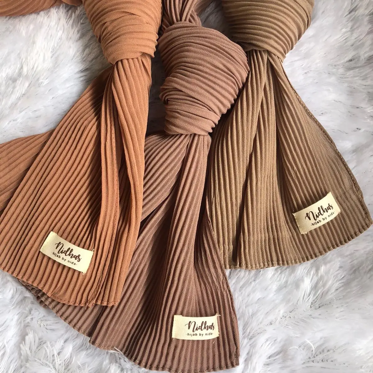 PASHMINA PLISKET PREMIUM BY NIDHASHIJAB Ceruty babydoll
