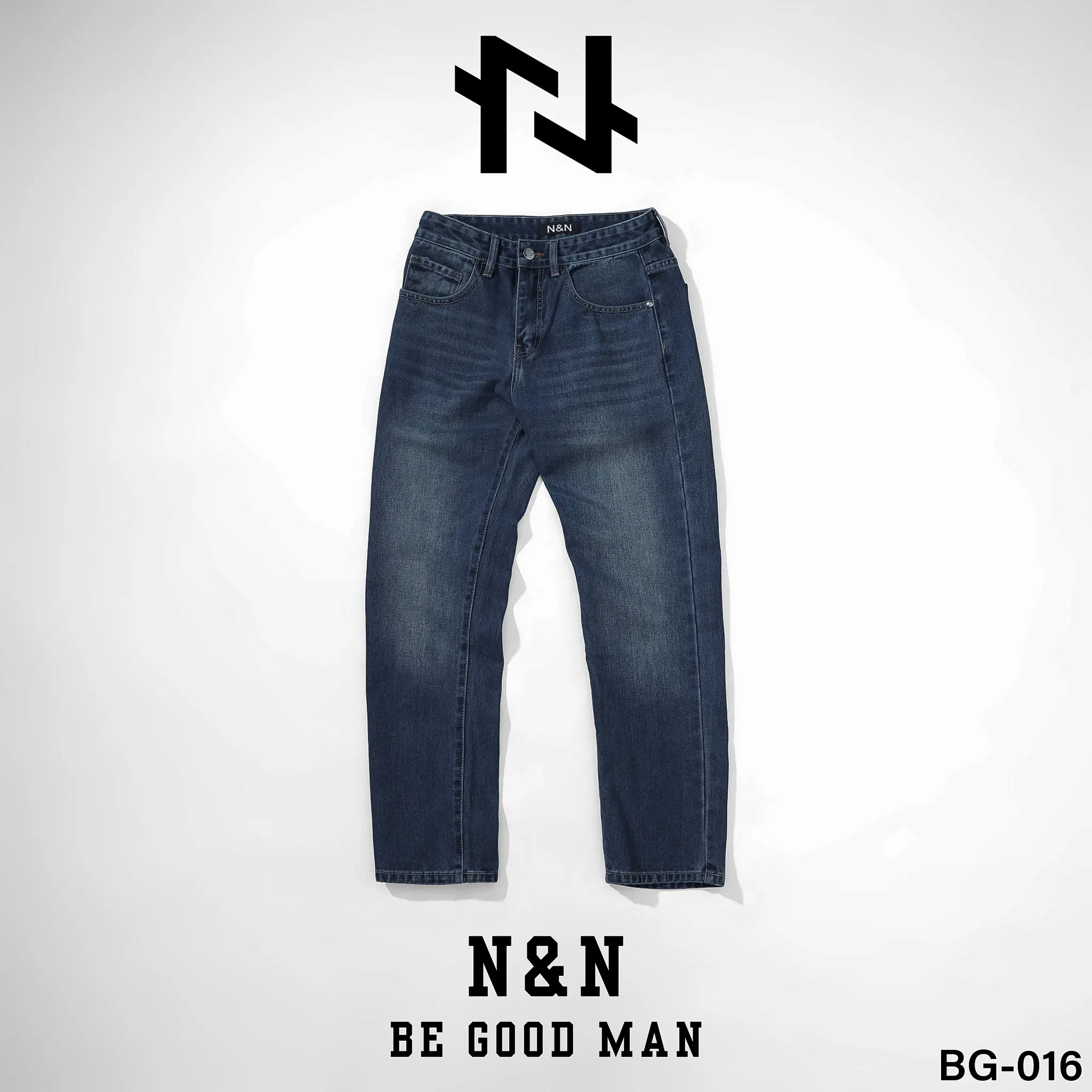 BG_016 - N&N - Quần Baggy Jean Nam ống đứng form rộng cao cấp quanje  annamongsuong Menswear Cotton quần  jean  nam  ống  suông  rộng