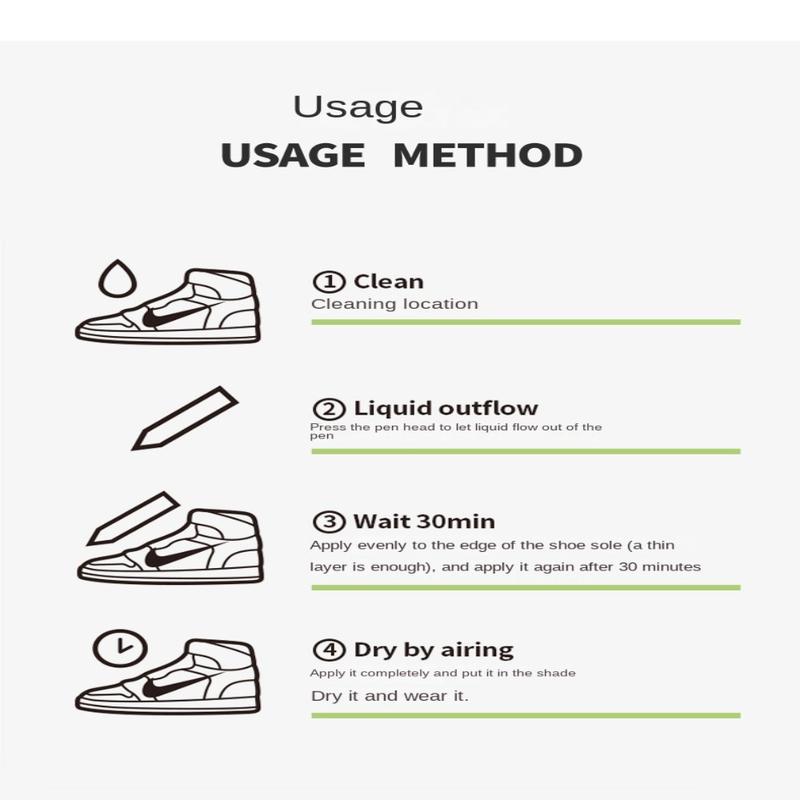 Product Introduction of upinon Shoe Accessories Waterproof Shoes Stains Removal Go Yellow Repair Complementary Color White Sneakers Anti-Oxidation Pen White Black Pen DIY Shoe Whitening Cleaning Gift 16