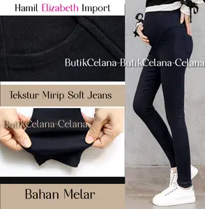 Celana HAMIL KERJA ELIZABETH Katun Import Melar