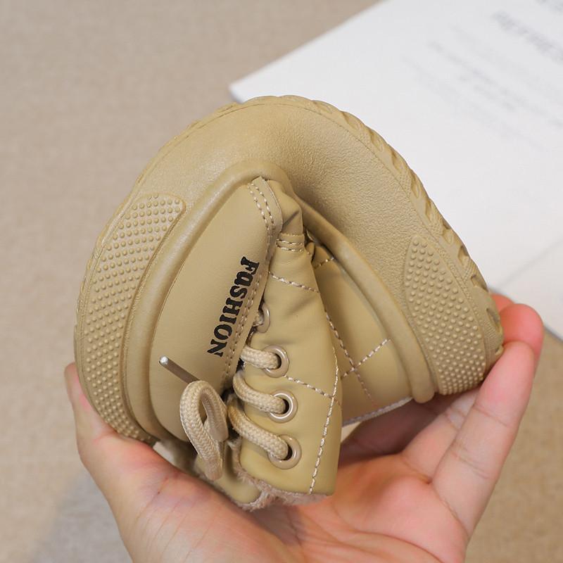 Product Introduction of 2024 Children Short Boots for Girls Boys Winter New Fashion Korean Style Soft Bottom Anti-slippery Casual Versatile Warm Shoes 15