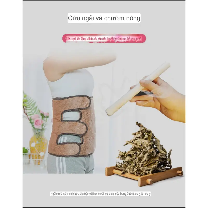 Tặng Vận Chuyển-Đai khớp gối ngải cứu đông y chính hãng - Cải thiện đau mỏi, tê bì chân tay, khô khớp, thoái hóa khớp 3