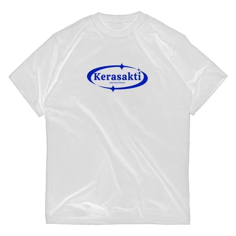 T-Shirt IKS.PI Kera Sakti “PURASTI BAPURBA JAYADHISA V3 WHITE & BLUE” (Sticker Pack, Kupon, Ziplock) - Original Pskrdvsn.ltd 1