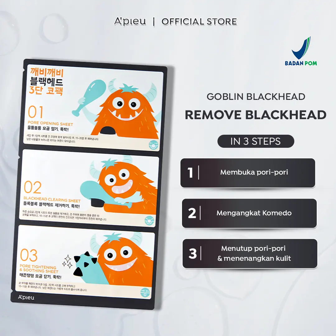 A'pieu (Free Gift/ Tidak Dijual) A’pieu Goblin Blackhead 3-Step Nose Pack