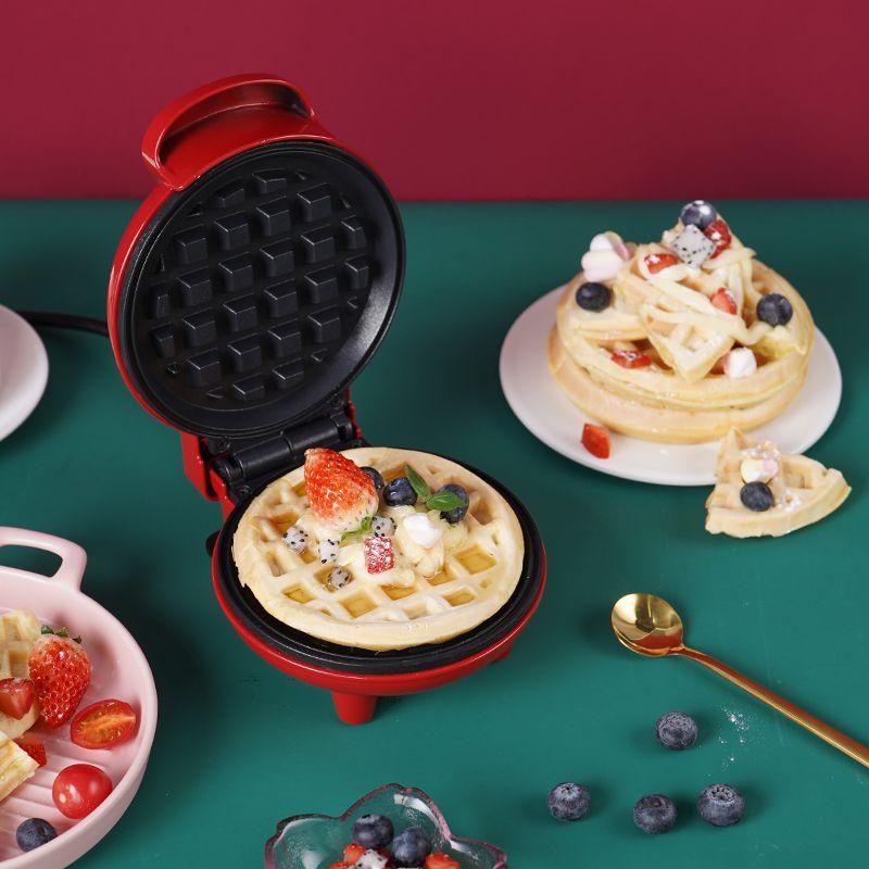 Product Introduction of Mini Automatic Temperature Control Double Side Heating Children's Roast Machine Household Electric Frying Pan Waffle Machine Breakfast Machine stainless  steel  pan teflon clay  pot clay  pot pot 2
