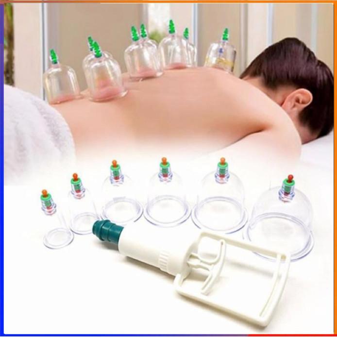 Bộ 12 ống giác hơi hút chân không HÀNG LOẠI 1 mát xa massage giải độc giảm đau lưng cơ thể FERADO