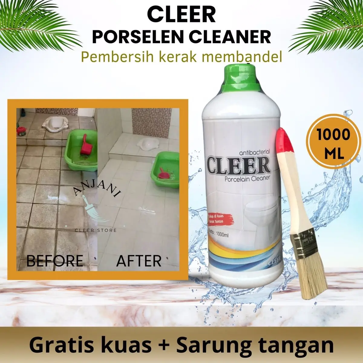 Cleer porcelain Anti bakteri