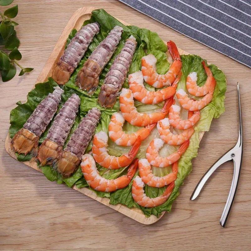 Stainless Steel Shrimp Peeler, 1 Count Shrimp Peeling Tool, Kitchen Crayfish Shrimp Stripping Peelers, Seafood Tools, Kitchen Gadgets 5