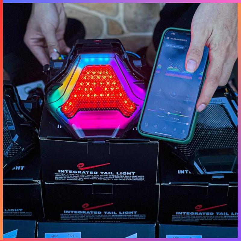 Đèn Hậu TST Gắn Ex150 Led 7 Màu Chỉnh Bằng ÁP - Vơi Vô Vàng Hiệu Ứng Tuỷ Chỉnh Theo Sở Thích