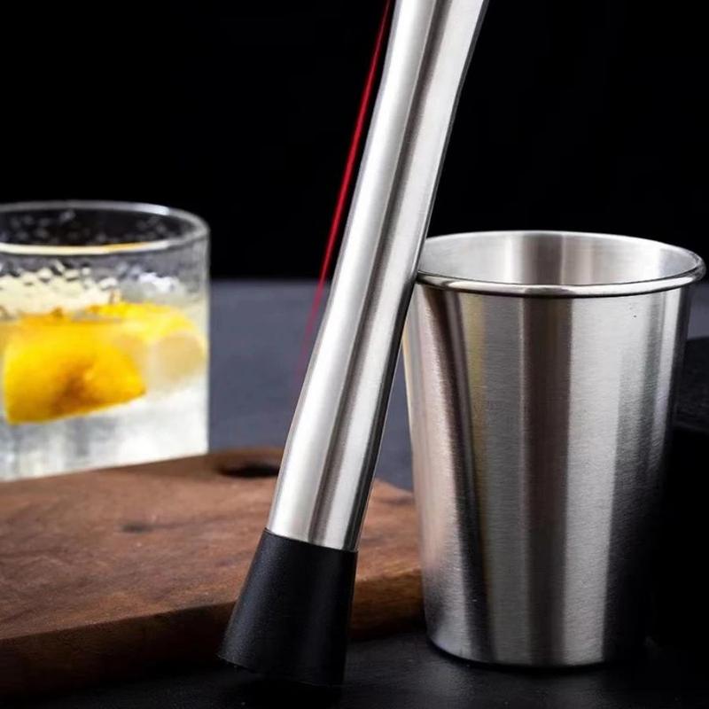 Stainless Steel Cocktail Shaker, Mojito Mint Muddler, Ice Crusher Hammer, Bartenders Barware, Bar Utensils 3