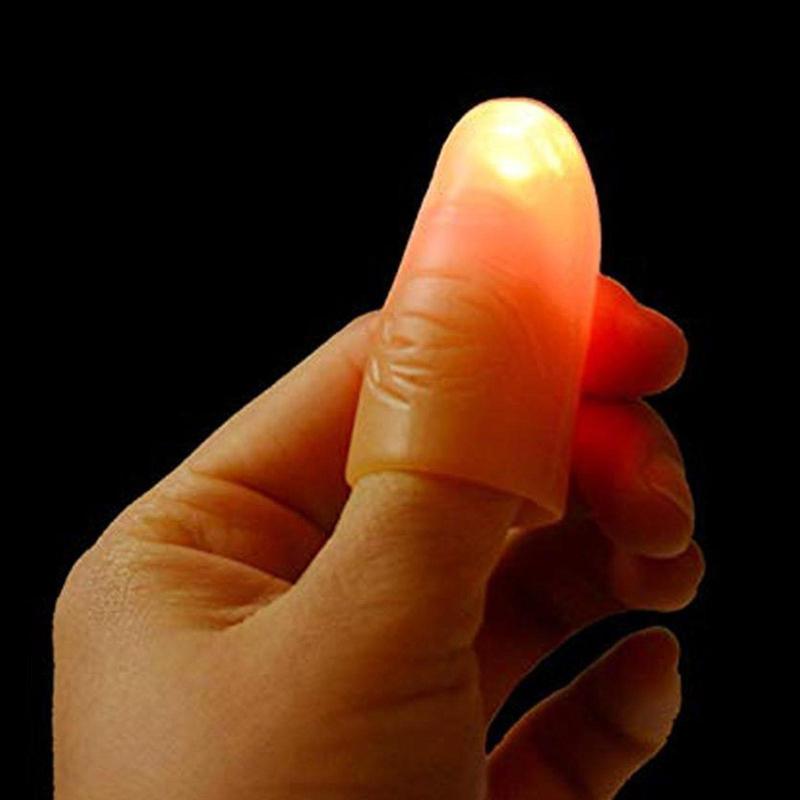 Product Introduction of 2 Pcs Magic Thumb Lamp Toy Thumb Toy Glowing Thumb Toy Halloween Trick Toy Party Popular Toy A4S2 41