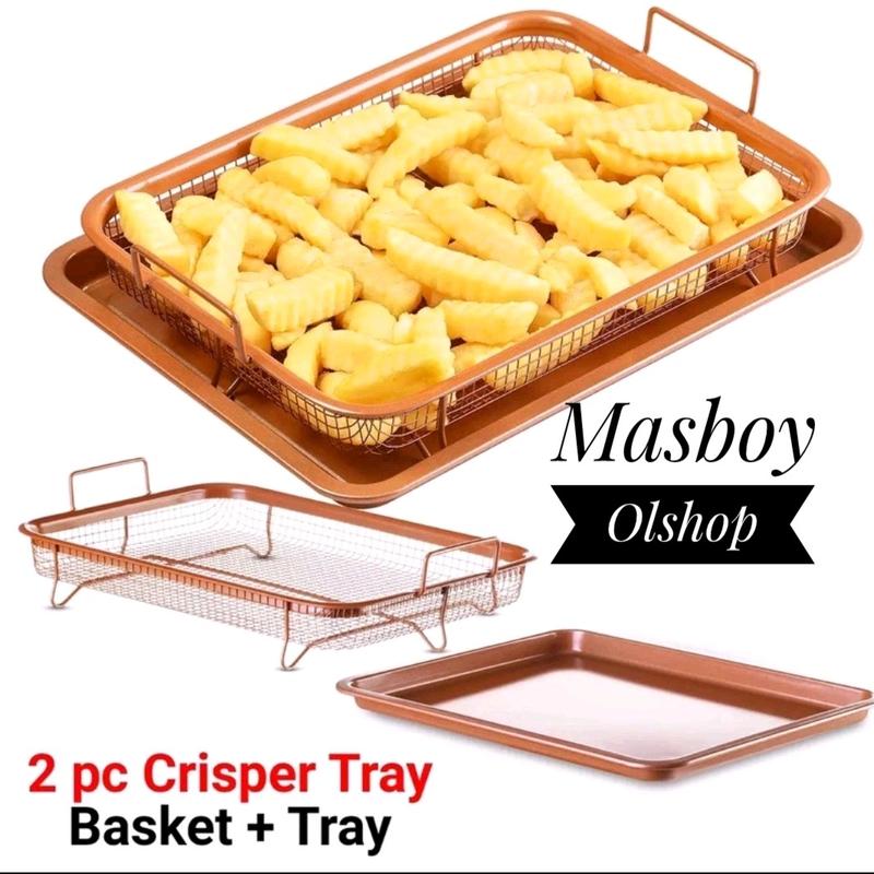 Crisper Tray Fika Oven Tray Nampan Peniris Minyak Cooling Rack Baking Tray 4