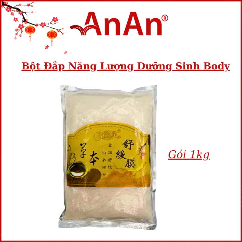 Bột Năng Lượng Dưỡng Sinh Đắp Body |  Đả Thông Kinh Lạc Liu Thông Khí Huyết Gói 1000g