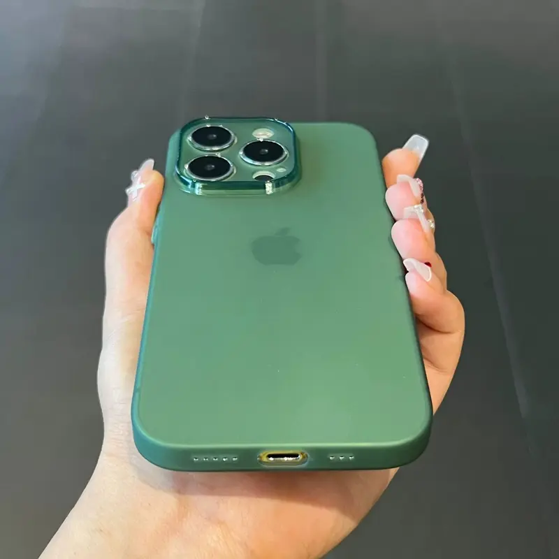 Ốp Điện Thoại Silicon Mềm, Lớp Hoàn Thiện Lì Siêu Mỏng, Dành Cho iPhone 11 12 13 14 15 Pro Max Plus, Ốp Lưng Ốp Lưng Trong Suốt 7