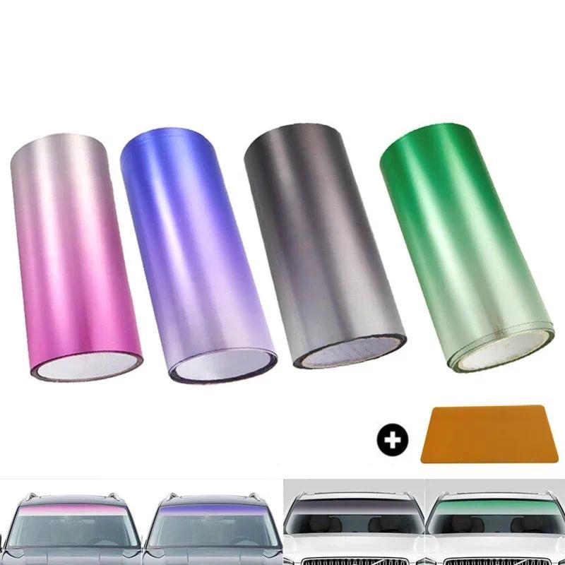 20X150cm Car Window Sun Shade Auto Window Tint Film Front Windshield Sunshade Professional UV Protector Heat Insulation Stickers 0
