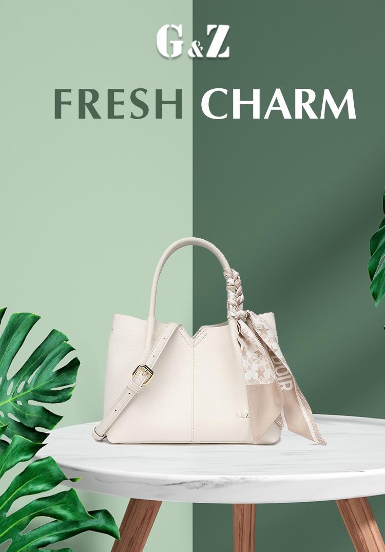 【G&Z】Tas Wanita / Tas Tangan / Tas Fashion 2025 / Casual Sling Bag / Tas Selempang / Shoulder Bag Mewah (GRATIS Syal Pita)