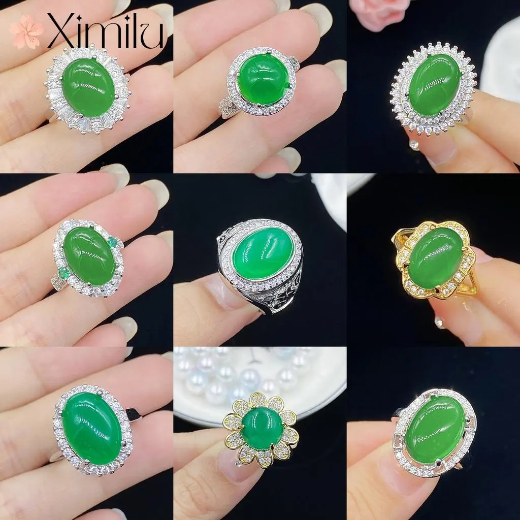 XIMILU-Nhẫn dòng Xanh Lá dành cho phụ nữ, nhiều kiểu dáng, nguyên bản, dành cho kỷ niệm nữ, đồ trang sức retro dành cho phụ nữ, thời trang Hàn Quốc, dễ thương, dành cho nam giới, nhẫn cặp đôi, quà tặng lễ tình nhân phóng túng cho bạn gái Đeo Tay Voi