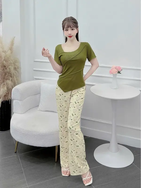 SET THUN GÂN TĂM LẠNH QUẦN DÀI LƯNG THUN CO GIÃN 5