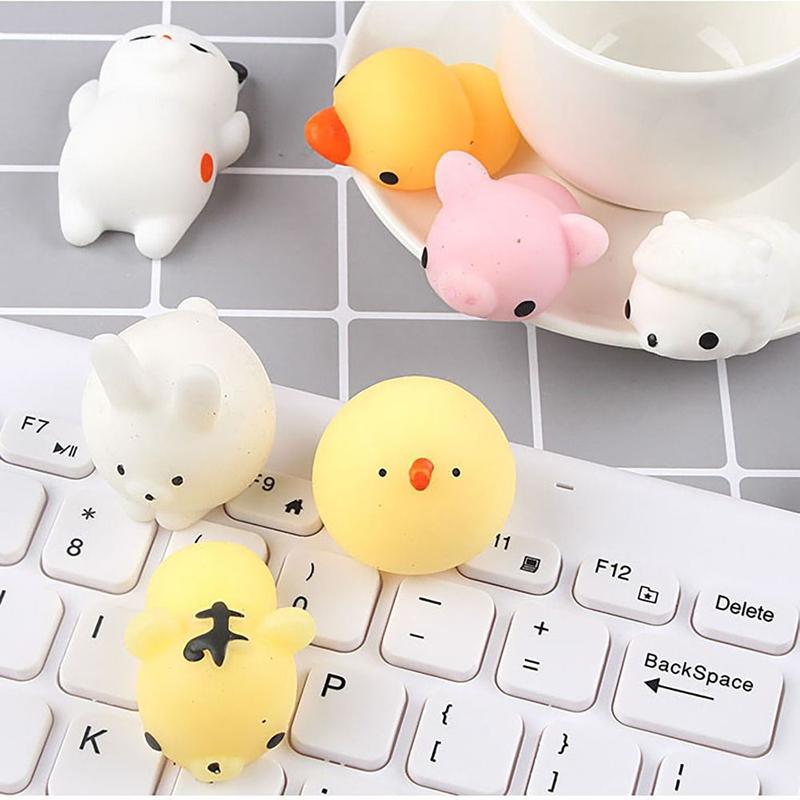 Product Introduction of Cute Animals Decompression Toy Soft Stress Relief Pressure-relief Toy Abreact Sticky Squeeze Toy Student 12