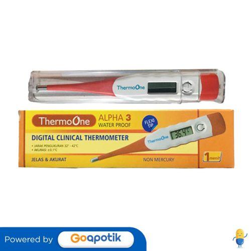 Gambar THERMO ONE ALPHA 3 FLEXIBLE TIP THERMOMETER dari Apotek Adapotek Padangsambian by GoApotik Kota Denpasar Tokopedia