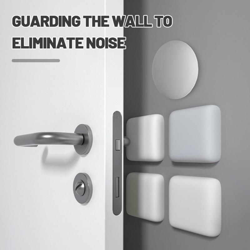 Nordic Style Silicone Self Adhesive Anti-Collision Pad Wall Door Rear Buffer Mute Thickened Crash Mat Kitchen Bathroom Doorknob Silencer Gadget 1