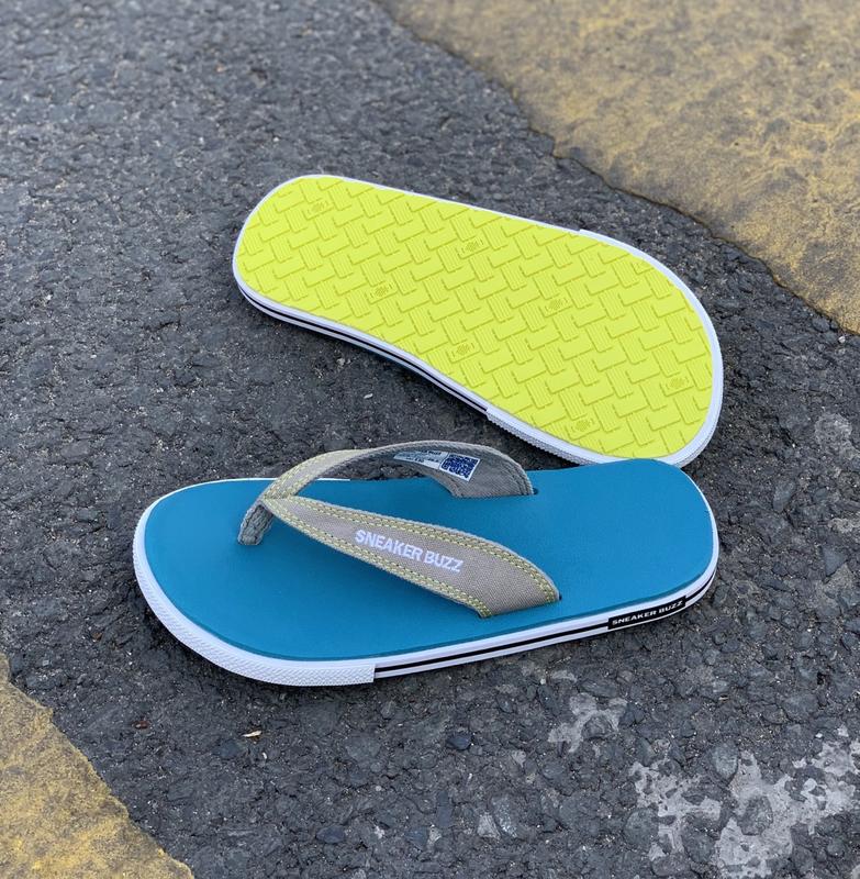 Dép Sneaker Buzz Xanh Quai Xám Chính Hãng 4