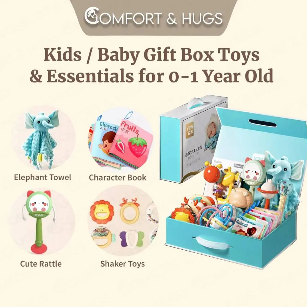 C&H Newborn Baby Gift Box: Toys & Essentials for 0-1 Year Old, Ideal for Baby Showers