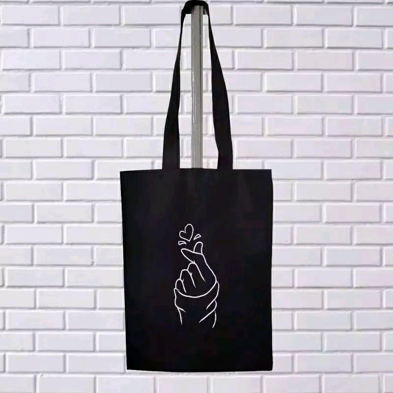 Totebag pakai resleting tas kuliah tas sekolah 7
