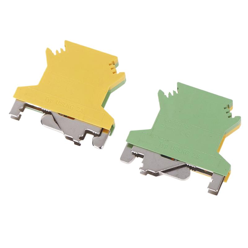 Product Introduction of USLKG2.5 Screw Ground DIN Rail Terminal Block Earth Connector Protective Modular UK 2.5mm Wire Electrical Connector USLKG-2.5N 28