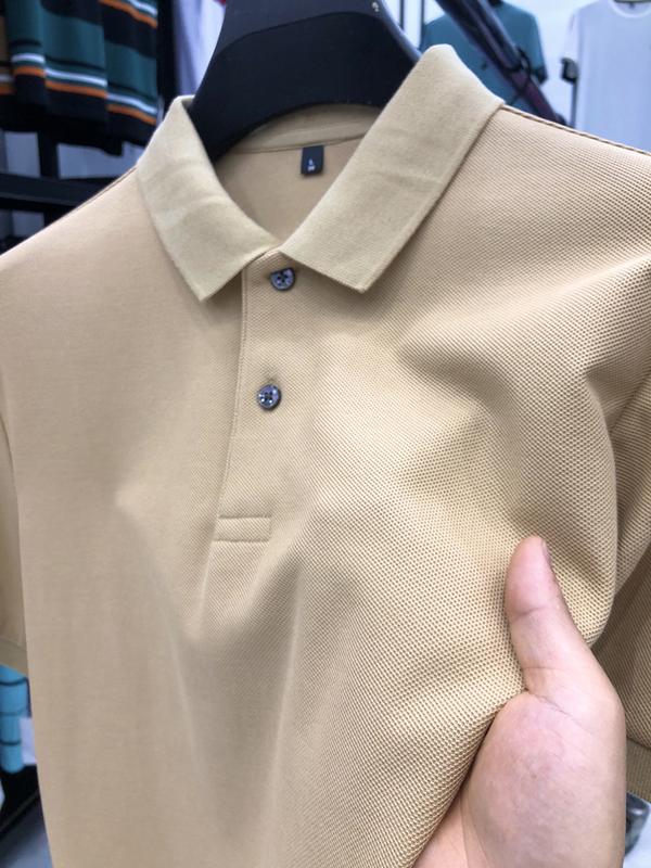 Product Introduction of Boxy cropped polo shirts plaid summer high-end men's polo shirt short sleeve cotton polo collar casual high-grade shirt top men's T-shirt Tropical Human 26