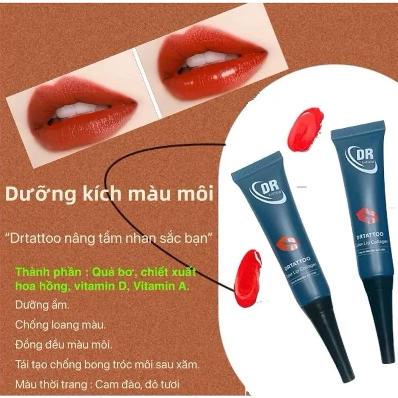 Son Dưỡng Kích Màu Môi Dr Tattoo Chống Thâm Loang Sau Phun 20Gram 4