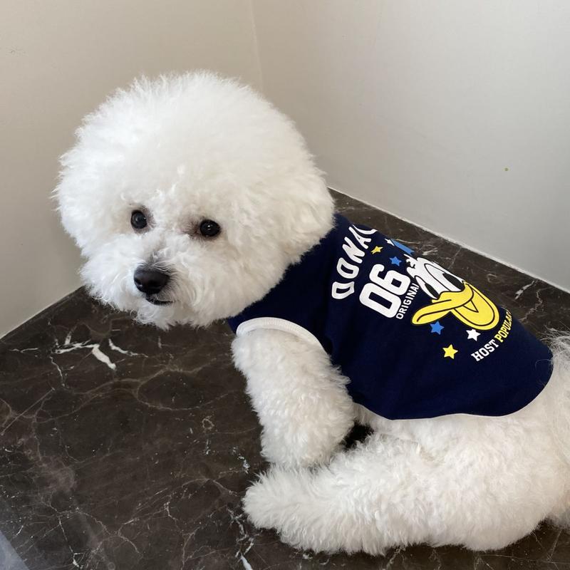 Product Introduction of Spring and Summer Puppy Dog Pet Clothes Cat Vest Pomeranian/Bichon Frise Teddy Schnauzer Handsome Thin Small Dog 8