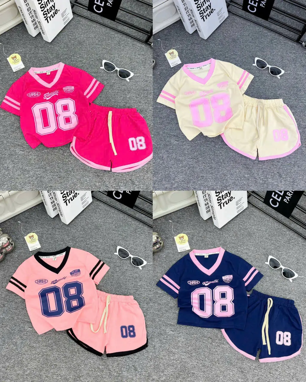 4 màu bộ  thẻ thao cotton su co giãn mềm mại hot hit size 7-50kg.