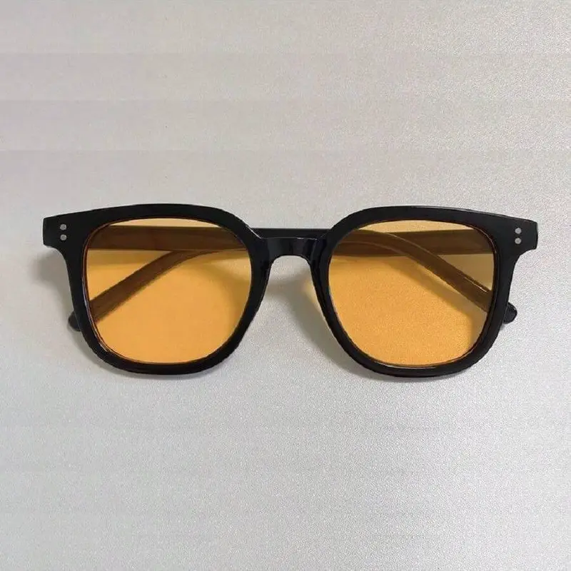 Large Frame Sunglasses, UV Sunglasses for Men & Women, Blush Yellow Glasses, Fashionable Cycling Ski Glasses, Fishing Glasses, Fashion Goggles 5
