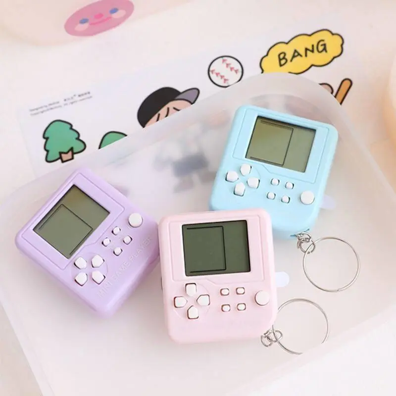 Móc Chìa Khóa Máy Chơi Game Mini, Cầm Tay, Đồ Chơi Mặt Dây Chuyền Hoạt Hình, Đồ Trang Trí, Móc Chìa Khóa Nữ