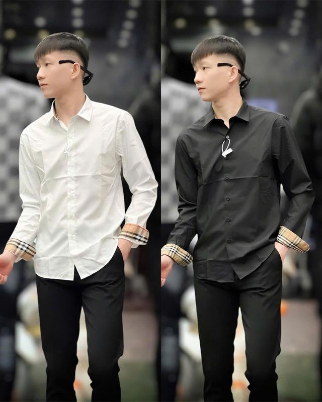  Áo Sơ Mi Nam Nữ Đen Trắng Vải lụa Cotton Mềm Mại Thoáng Mát Menswear Shirt sominam  dep 