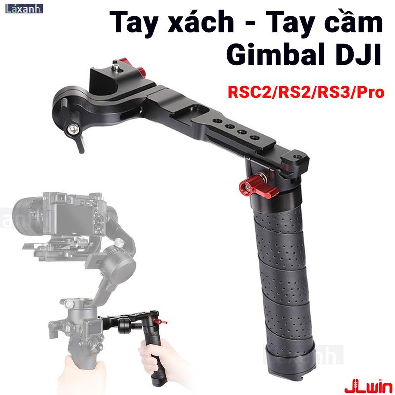 Tay cầm tay phụ mở rộng gimbal DJI Ronin RS2 RS2C RS3 Pro RS4 nhôm CNC phủ cao su cao cấp Andoer Ulanzi UUrig R083 cho Camera vlog Chụp Ảnh