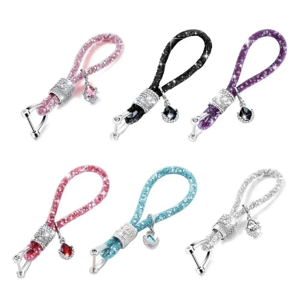 Car Keychain Elegant Rhinestones Bling Keychain for Women Keychain for Car accessory Accessory Gift Women Handbag Decoration