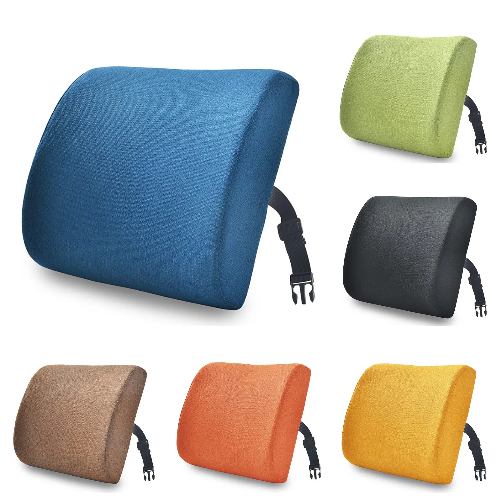 Đệm Lưng, Siêu Mềm, Chống Mài Mòn, Làm Bằng Bông Và Lanh, Gối Lưng, Đệm Ghế Memory Foam, Thích Hợp Sử Dụng Tại Nhà