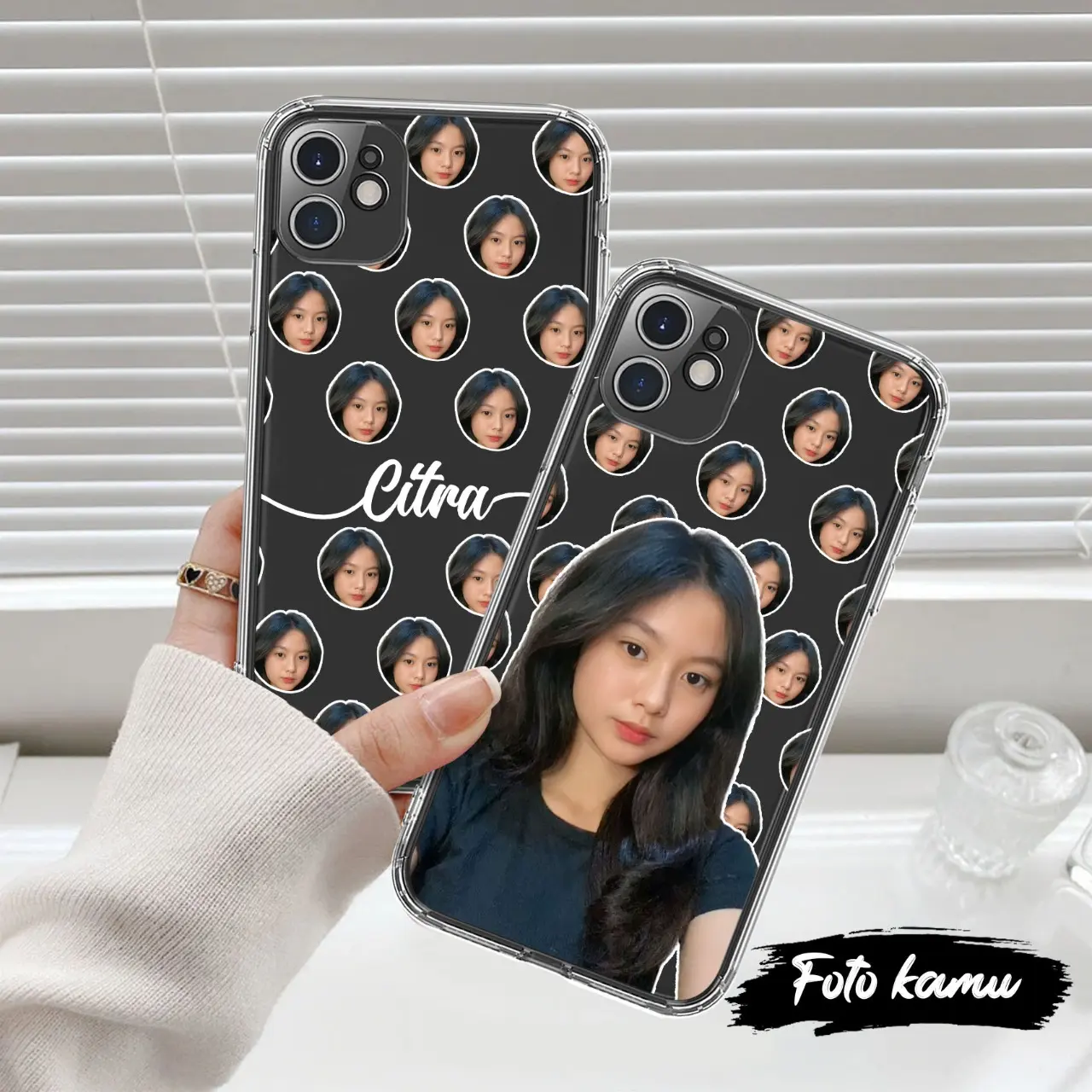 Face Case Hp Bisa Custom Wajah, Gambar Dan Nama Ready Untuk Semua Tipe Handphone Softcase
