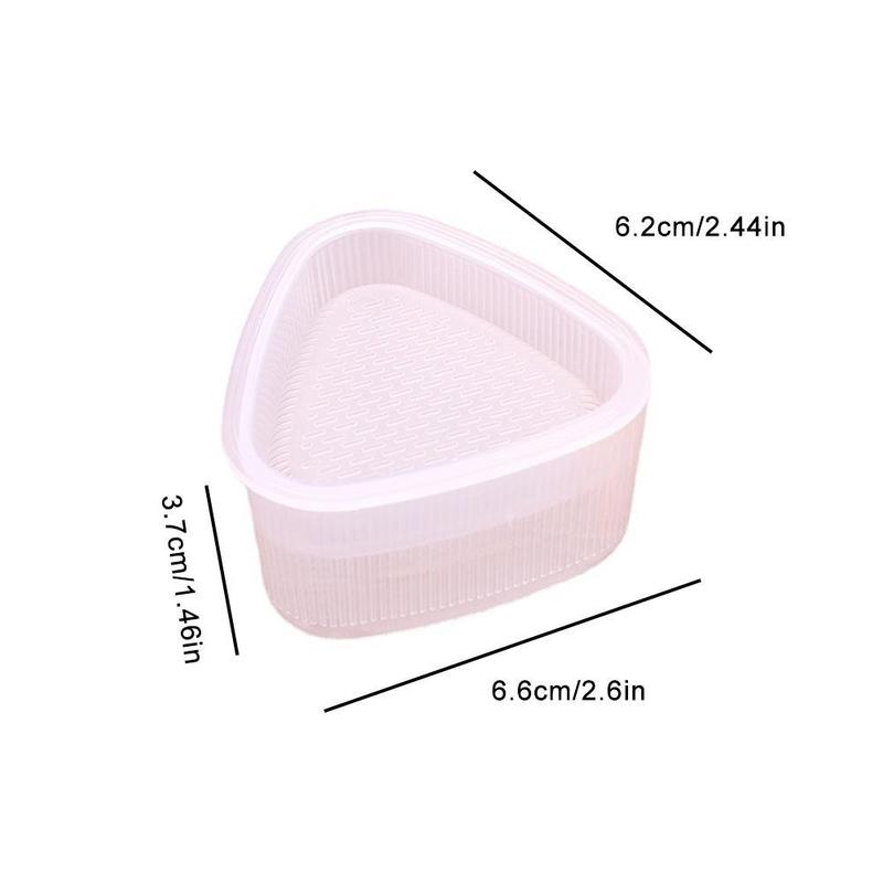 Product Introduction of Khuôn Cuộn Cơm Hình Tam Giác, Chất Liệu Nhựa Thực Phẩm, Sáng Tạo, Thích Hợp Cho Bữa Trưa, Tự Làm, Thiết Kế Hoạt Hình, Cho Cơm Và Rong Biển, Đồ Gia Dụng, A1N4, 1 Cái 0