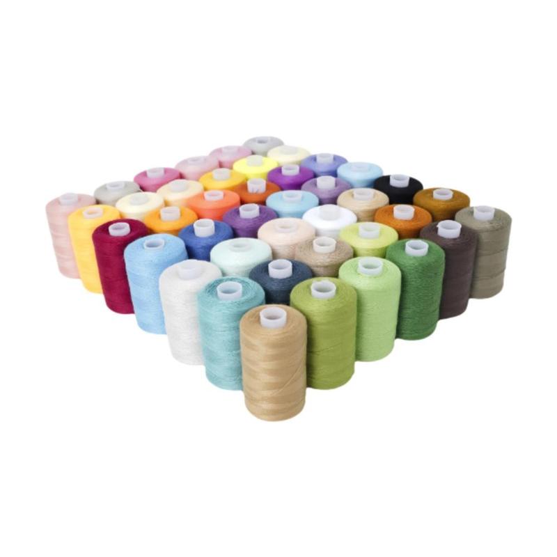 42x Sewing Thread Kits 42 Spool Quilting Multipurpose Hand Stitching ...