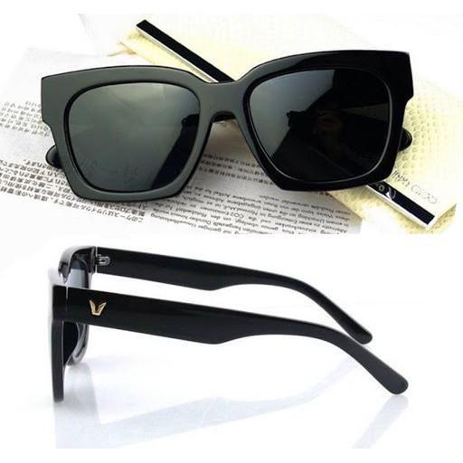 Kính Mắt Chữ V Vuông Càng To Nam Nữ Hàn Quốc, Mắt Kính Râm Thời Trang Unisex FERADO ( tặng hộp đựng kính )