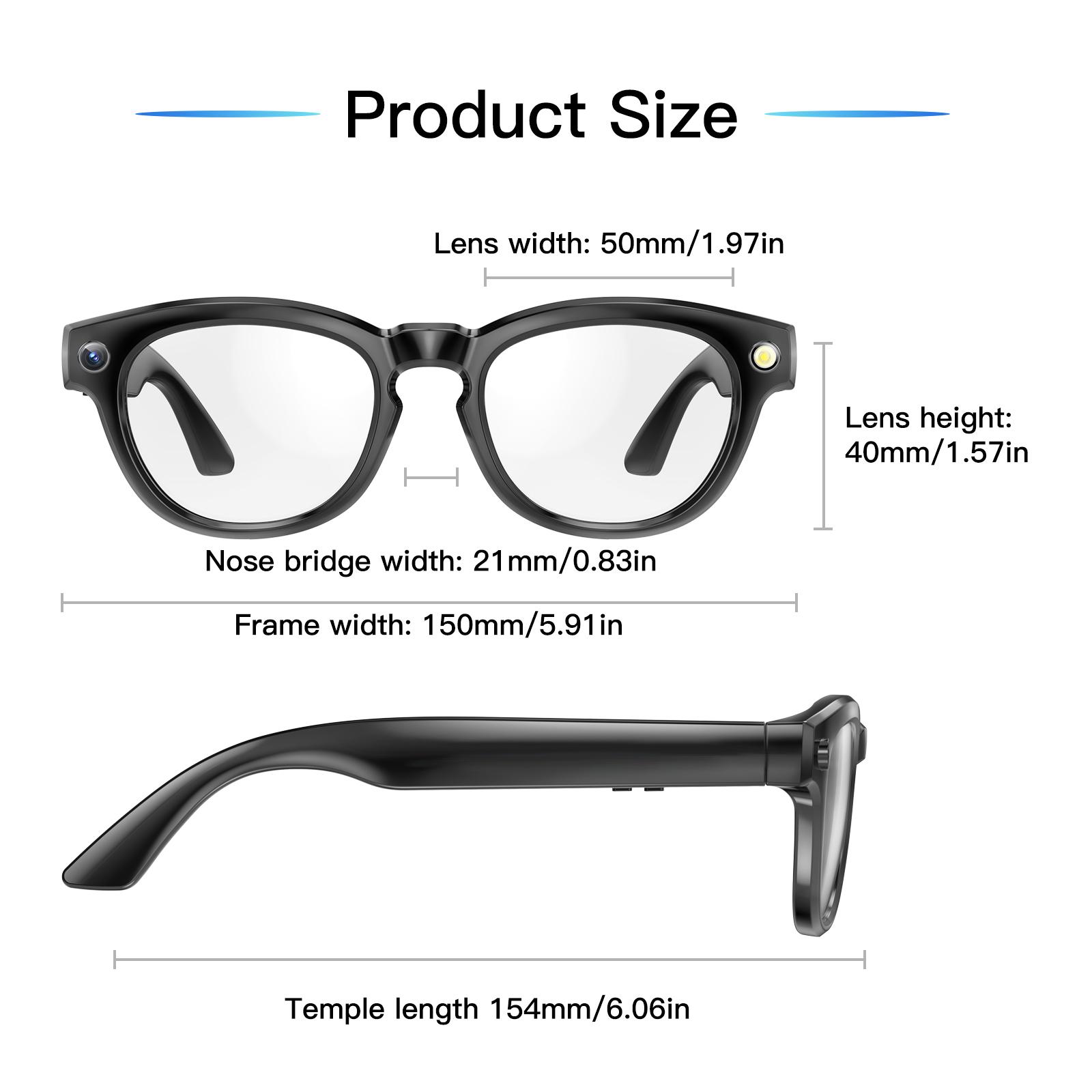 2025 New Smart Eyewear AI Voice Assistant Photo Shooting Video Bluetooth Calling Binaural Touch Headset Outdoor Sunglasses - Image 3
