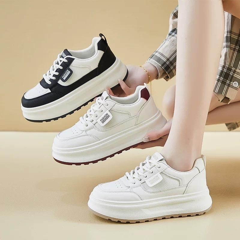 Giày thể thao nữ Fashion chất da siêu mềm hàng QC cao cấp mã H218